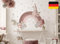 Wandtattoo Kinderzimmer: Hase & Regenbogen Babyzimmer Deko os2464