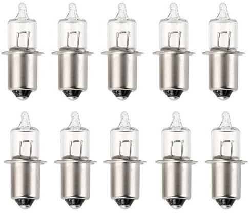 ShuoHui P13.5S 6V 2.4W Halogen Fahrrad Birne Glühbirne Ersatzbirne Vorderlicht, 2500K Warmweiß, PX13,5s Sockel, Hs3 Miniatur Lampe Birne, für Fahrrad Birne, Taschenlampe (5)