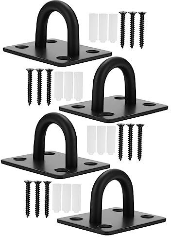 Parliky U-förmige Hängemattenhaken Set Kit Mit Deckenhaken Schrauben Und Dübel Für Pflanzenaufhänger Schaukel Und