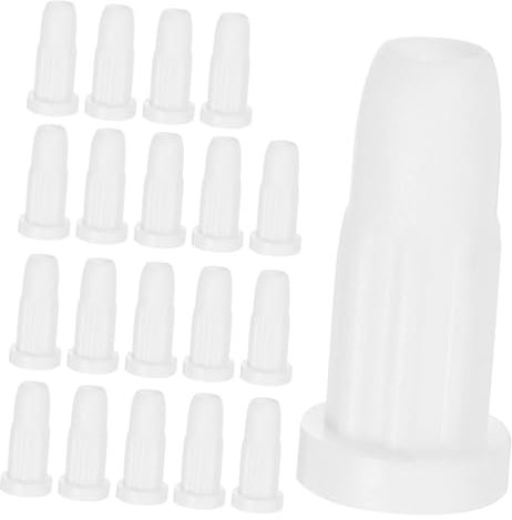 MUSISALY 20piezas Suelo Ruedas Fundas Plástico Tapas Goma Fácil Instalar Tapas Varillas Materiales Plásticos Duradero Estilo