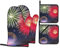 Splendid Fireworksk- Juego de 4 manoplas de horno y almohadillas para tapa de olla, guantes de horno gruesos para hornear, cocinar y mucho más.