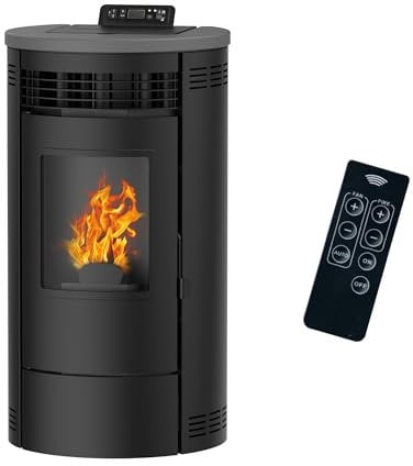 Poêle à granulés étanche Flavia 15 kW Noir Sannover