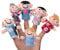 6 Pcs Finger Puppets, Finger Puppets For Toddlers, 6 People Family Members Finger Puppets Toys Set, Mini Plush Figures Toy Assortment Hand Puppet Novelty Gifts Christmas, For Boys Girls Birthday Gift