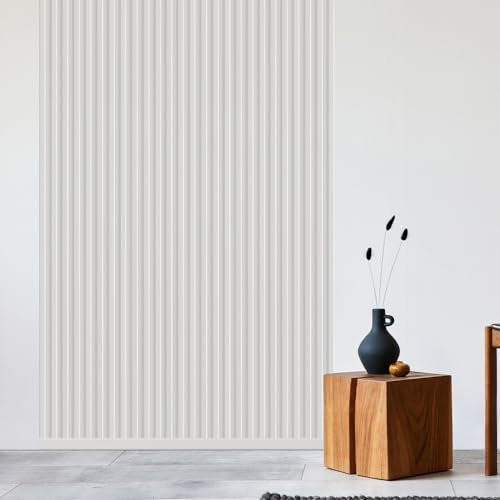 REESE Wandpaneele Weiß Matt | Abdeckleiste 252 cm | Deckenpaneele | Wandverkleidung | kein Bohren | MDF