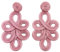 MAJALE Damenohrringe im Flamenco-Stil, lang, Geschenk zum Valentinstag, leichte Ohrringe für Hochzeit, Party, Sevillanas-Tänze, besondere Anlässe, Schmuck im Posamenten-Stil aus Seidenkordel