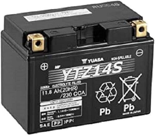 BATTERIA PRECARICATA YTZ14S compatibile con YUASA TTZ14 YTZ14-S compatibile con Honda XADV X-ADV 750 XL 700 V TRANSALP SH 300 SH 350