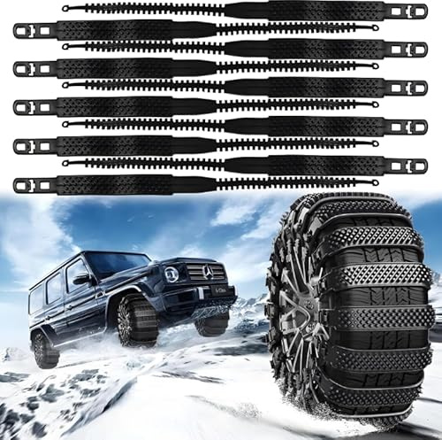 VAPORVERSE 10 Stück Schneeketten Wiederverwendbar für Dodge RAM 1500 (2019-2024, Schneeketten für Verschiedene Raue Straßenbedingungen Wie Schnee Schlamm Klettern und EIS