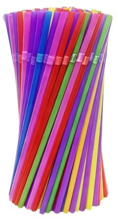 100 Stück Strohhalme, für Cocktail,Saft, Geburtstag,Hochzeit,（100 Stück Wiederverwendbare strohhalme）