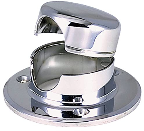 Perko 0757DP0CHR Seildeckrohr mit Klappdeckel