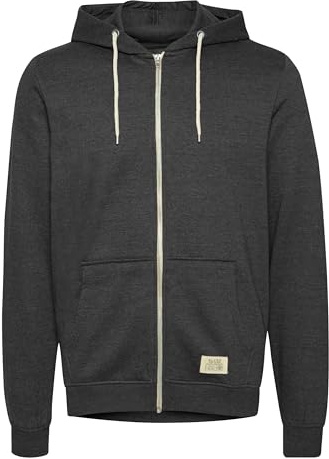 Blend 701628 Herren Sweatjacke Kapuzen-Jacke Zip-Hoodie aus hochwertiger Baumwollmischung Meliert