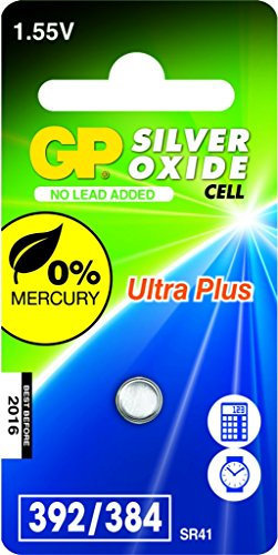 GP Batteries 040UP392C1 Uhren Batterie 392 (SR41W) schwarz