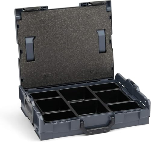 L-BOXX Sortimo L-Boxx 102 Gr1 anthrazit inkl. Kleinteileinsatz mit 8 Mulden