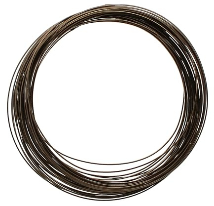 The Beadsmith Half-Round Craft Wire – Soft Temper Jewelry Wire, Vintage Bronze Color, 21 Gauge, 7 Yards