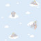 Dandino du3020 – 1 Wallpaper with Design Children's Dumbo, Blue, 60 x 18 x 18 cm