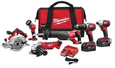 Milwaukee M18 18-Volt Lithium-Ion Cordless 6-Tool Combo Kit