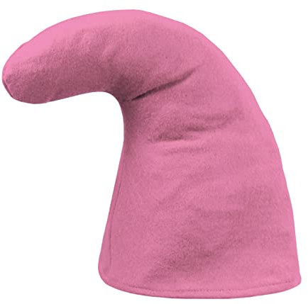 Alsino Zwergenmütze für Erwachsene Wichtelmütze Zwerg Kostüm Karneval Elfenmütze Zwergen Zipfelmütze, Variante wählen:pink