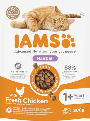 IAMS for Vitality Hairball Control - für das Ärgernis der Haarballen - 800 g