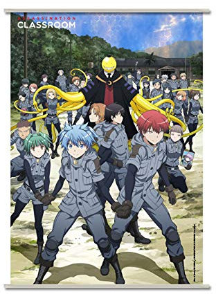 Assassination Classroom - Koro und Klasse 3-E - Wallscroll * 90x60cm Wandbild auf Stoff , offiziell lizensiert