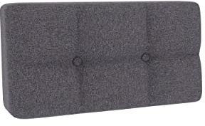 Gutekissen® Palettenkissen Gesteppte Kissen mit Knöpfen, Palettenauflagen Sitzkissen Rückenlehne Gesteppt PFG (Eckkissen 60x40, Dunkelgrau)