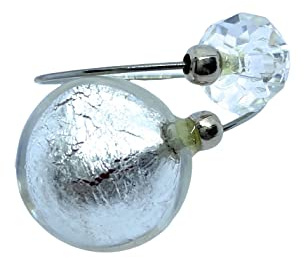 Bague en verre de Murano fabriquée à la main en verre de Murano de Venise Italie Bijoux vénitiens Taille unique avec certificat d'authenticité