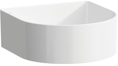 Laufen Sonar Waschtisch-Schale, ohne Hahnloch, ohne Überlauf, 340x340mm, inkl. Keramikabdeckung für Ablaufventil, weiß, Farbe: Weiß mit LCC - H8123404001121