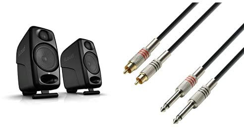 IK Multimedia Iloud Micro Monitor Speakers, Nero & Adam Hall CablesCavo audio a 2 connettori RCA maschio 3 m