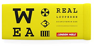 LONDON MOLE Brillenetui - Brillenetui - Brillenetui für Damen - Brillenetui für Herren - Schlankes Brillenetui - Sonnenbrillenetui - Brillentasche - Brillenbox (Test Yellow)