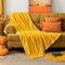 MIULEE Kuscheldecke Granulat Fleecedecke Flanell Decke Weich Flauschig Einfarbig Wohndecken Couchdecke Sofadecke Blanket für Bett Sofa Schlafzimmer Büro, 150x200 cm Golden