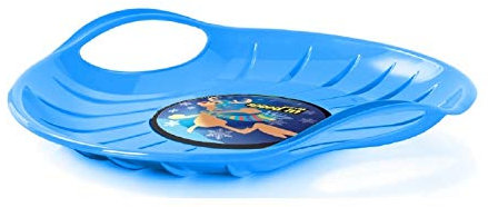 vom Pullach Hof Rutschteller Speed Schneeteller Tellerrutscher Rutschbob Teller Rutscher Schnee Schlitten Bob UFO große Gleitfläche (Blau)