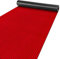 ANRO Teppich Läufer Flur Küchenteppich Schmutzfangmatte Sauberlaufmatte rutschfest Velours Rot 65x200cm Modern