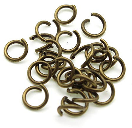 100Pcs 1,2X8Mm Metall Open Single Loops Jump Rings & Split Ring Connector Für Schlüsselanhänger DIY Herstellung