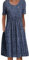 Achinel Women's Floral Print Midi Dresses Ladies Crew Neck Short Sleeve T Shirt Dress Summer Sundress Casual Boho Bohemian Dress No. 6 Color XL