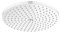 hansgrohe Raindance S - Tête de douche avec 1 type de jet (PowderRain), Douche pluie (240 mm), Pommeau de douche pour montage au mur/plafond, Blanc mat, 27623700