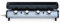 sweeek - Plancha de Gas con 4 quemadores de Acero Inoxidable,10kW, Porthos 4, Negro