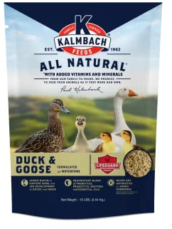 Kalmbach Feeds 18% All Natural Duck and Goose Feed Mini Pellet, 10 lb Bag