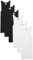 Amazon Essentials Camisetas Interiores Ligeras sin Mangas Hombre, Pack de 6, Blanco/Negro, M