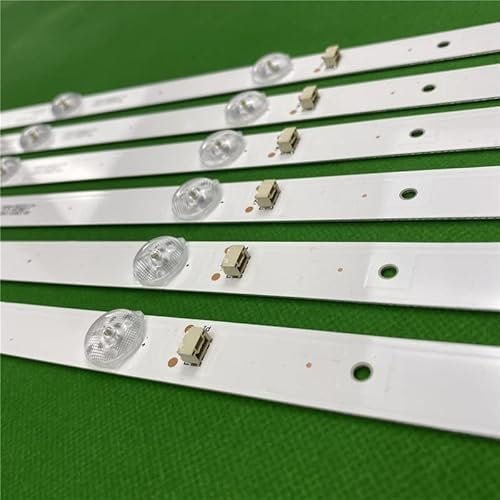TV Replacement Parts- 100% new 6LED LED backlight strip compatible with Toshiba TCL 32L2600 32L2800 L32P1A 4C-LB3206-HR03J HR01J TOT_32D2900 32HR330M06A5 V5 (Emitting Color : 4 pcs)