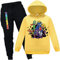 Forlcool Rainbow Tracksuits for Kids YouTube Game Merch Casual Outfits Hoodie + Trousers Suits (Yellow,5-6 Years,5 Years,6 Years)
