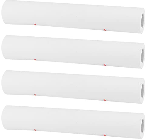ZEONHAK Lot de 4 rouleaux de papier blanc de 30 cm x 15 m, grand rouleau de papier à dessin pour croquis, écriture sur chevalet