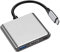 Adaptador multipuerto USB C a HDMI, carga rápida PD100W y puerto USB 3.0, tipo C (Thunderbolt 3) a HDMI 4K AV convertidor para MacBook Pro Air/iPad Pro/Chromebook/Dell XPS/Surface/Samsung (gris 3 en