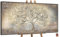 YS-Art XXL Abstrakt Acryl Gemälde auf Leinwand Goldbaum handgemalt Wandbilder Wohnzimmer Kinderzimmer Büro moderne Design Bilder Fengshu echte Kunst mit Rahmen 200x100 cm