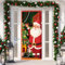 No-Hell Weihnachtsdeko Tür, Weihnachten Dekoration for Toilettentür, Weihnachtsmann Weihnachtsbanner Outdoor, Banner Weihnachten for Weihnachtsmann, 70,8X 35,4 Zoll (Rot)