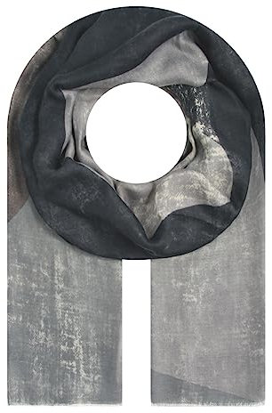Majea Damen Halstuch Grau 180cm x 90cm Viskose