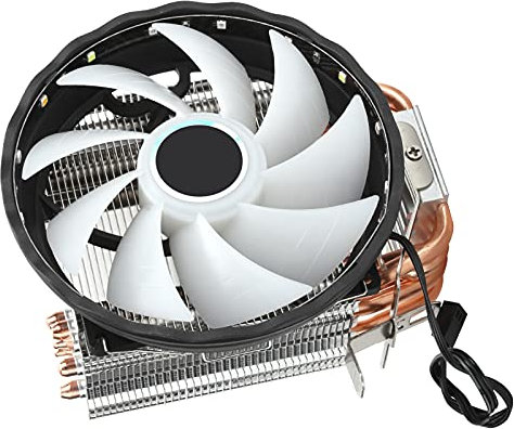 lyrlody Raffreddatore CPU 3PIN RGB 6 Heatpipes Dual Fan dissipatore di calore per computer LGA775 1155 1156 1366AM2+ AM3