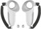 LMIX 1 Paar VR Controller Griffe Schutzhülle für Meta Quest 3 Zubehör, Weiß Silikon Controller Protector, Joystick Abdeckung für Quest 3 Controller