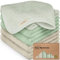 6-Pack Babywaschlappen - Weiche Bambus-Waschlappen für Babys, Kinder, Ultra Absorbierende Neugeborenen-Badehandtücher, 25 x 25cm, Sanft für empfindliche Haut (Hills)