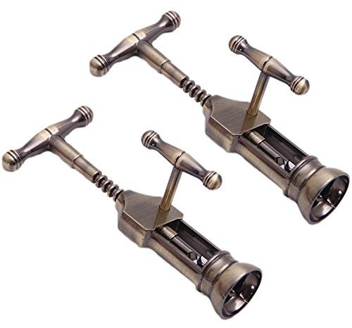Yangyou 2 Paquetes Sacacorchos de Metal Vintage Abridor de Botella Sacacorchos con Manejar Extra