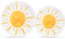 48 Stück Boho Sun Party Teller First Trip Around The Sun Pappteller Sonnenschein Babyparty Einweggeschirr für Groovy Hippie Geburtstag Party Dekor Supplies