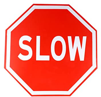 JECOMPRIS Panneau De Sécurité Routière Signalisation Ralentir Pour Intérieur Et Extérieur Signe Avertissement De Circulation