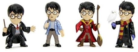 Jada Toys Harry Potter Figur (1 Stück) - Zufällige Auswahl aus Vier Verschiedene Sammelfiguren aus Metall (Harry Potter) für Fans und Sammler ab 8 Jahre, Auswahl per Zufallslos, 6,5cm